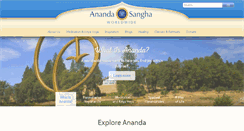 Desktop Screenshot of ananda.org