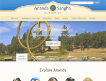 Tablet Screenshot of ananda.org