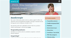 Desktop Screenshot of ananda.sk