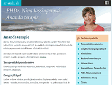 Tablet Screenshot of ananda.sk