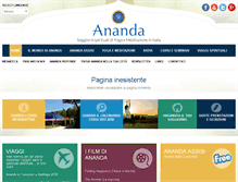 Tablet Screenshot of ananda.it